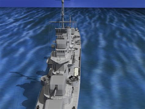 Benson Class Destroyer USS Laffey DD459 - 3D Model by Dreamscape Studios