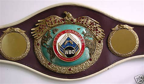 First Ever WBO Championship Boxing Belt | #43330719