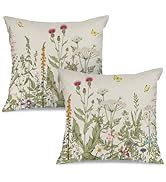 Amazon Aacors Spring Pillow Cover X Inch Floral Decorations