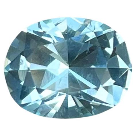 Natural 7 25ct Blue Aquamarine Fancy Oval Cut Loose Gemstone For Sale