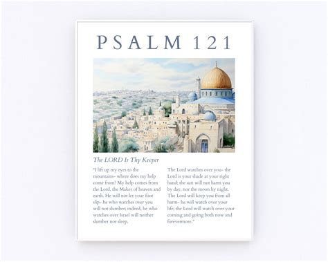 Psalm 121 Wall Art - Jesus Artworks