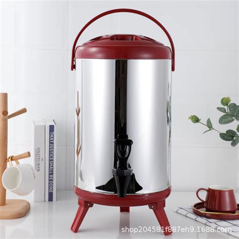 Ready StockMilk Tea Bucket Milk Tea Barrel Water Jug Stainless