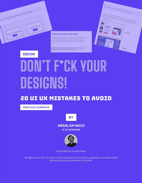 Ui Ux Mistakes To Avoid Don T F Ck Your Designs