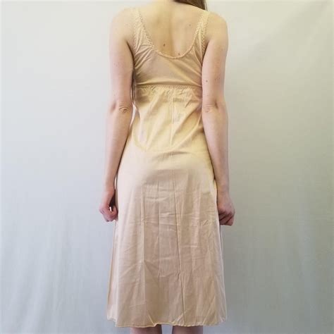 1970s BNWT Kayser Nude Slip Dress Etsy