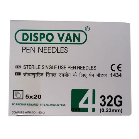 Stainless Steel Dispo Van Insulin Pen Needle For Hospital Size G