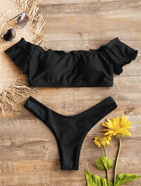 Sexy Off Shoulder Bikini Swimwear Sets Chiclypoised