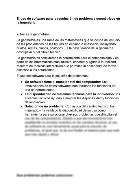 Solution El Uso De Software Para La Resoluci N De Problemas Geom Tric