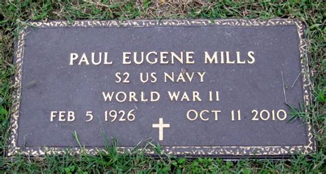 Paul Eugene Mills 1926 2010 Find A Grave äreminne