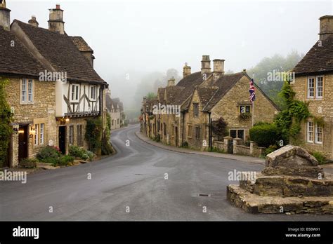 castle coombe wiltshire england stock photo alamy