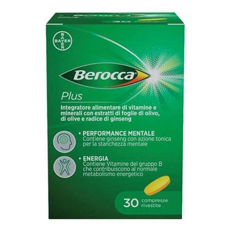 Berocca Plus Integratore Vitamine E Minerali 30 Compresse