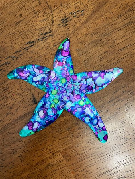 Starfish Upcycled Ornament Recycled Ornament Recycled Aluminum Can