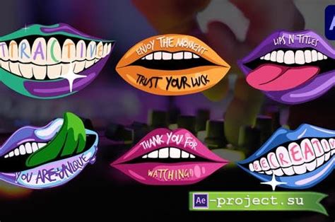 Videohive Lips And Titles For After Effects 46330069 Project For