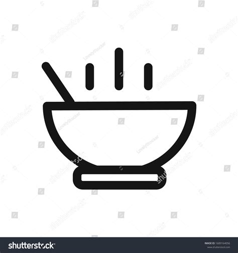 Soup Meal Vector Icon Hot Food Stock Vector Royalty Free 1689164056