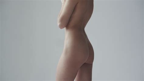 Nude Slender Girl Back View Stock Footage Video Royalty Free Shutterstock