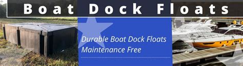 Boat Dock Floats - Coon Manufacturing