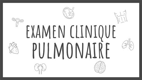 Sémiologie Générale Examen Pulmonaire Youtube