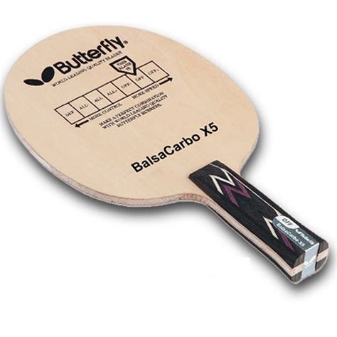 Butterfly Balsa Carbo X5 Table Tennis Blade_Ping Pong Blade BalsaCarbo ...
