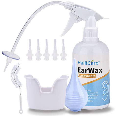 Buy Ear Wax Removal Tool - HailiCare Earwax Removal Kit, Earwax Remover Irrigation for Adults ...