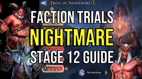 The Nightmare Council Faction Trials Stage 12 Guide Watcher Of Realms