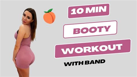 10 Min Booty Band Workout 🍑🔥booty Burn At Home Workout Youtube