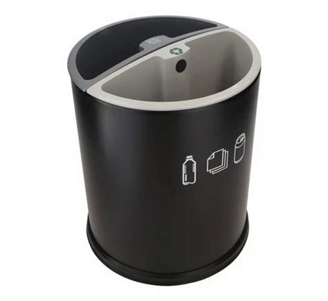 10 Ltr Black Round Room Dustbins With Two Container At Rs 1521 Iron