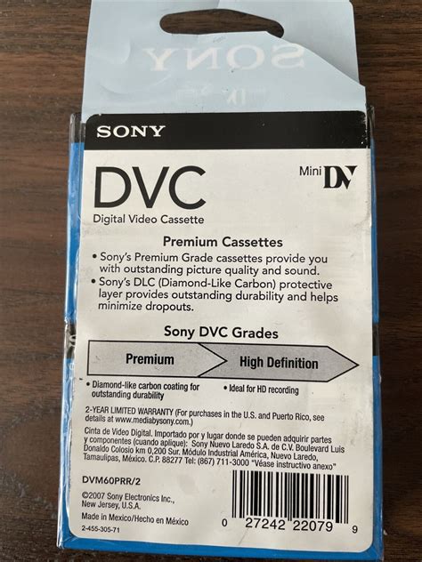 Sealed Sony Dvc Digital Video Cassette Tapes Mini Dv Premium Lot Of