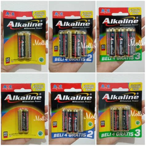 Jual Baterai Battery Batere Abc Alkaline Aa Aaa Isi Isi Isi