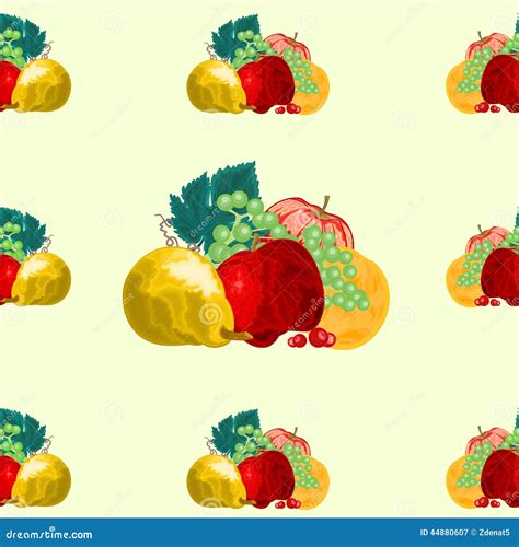 Seamless Texture Fruit Vector Stock Vector Illustration Of Texture