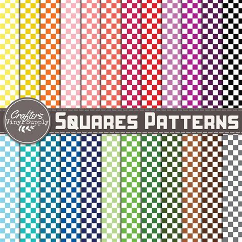 Squares Patterns – Crafter's Vinyl Supply