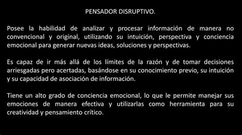 Pensamiento Disruptivo Ejemplo Para Clase 1 Ppt