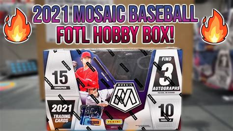 🔥 Its Finally Here 🔥 2021 Panini Mosaic Baseball First Off The