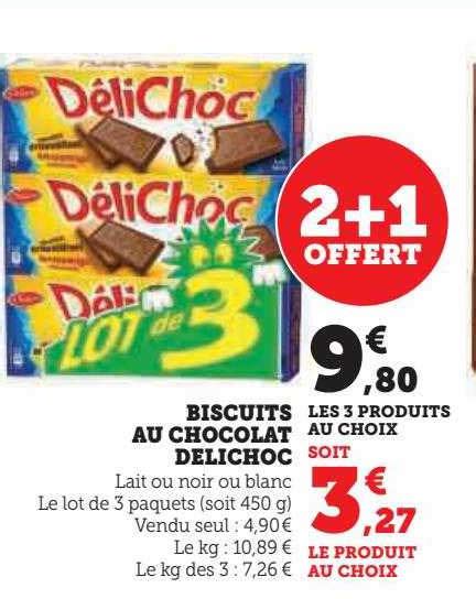 Promo Biscuits Au Chocolat Délichoc chez Super U iCatalogue fr