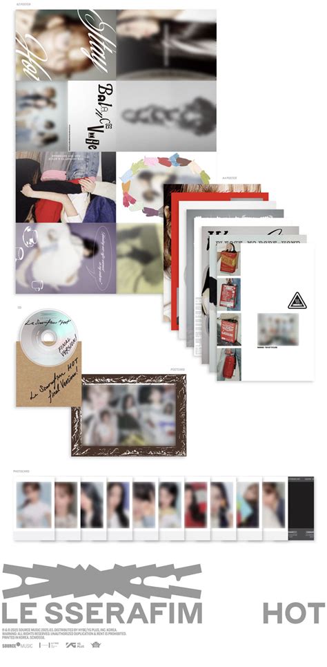 Le Sserafim Hot Tin Case Ver Kstore