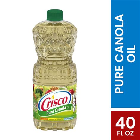 Crisco Pure Canola Oil Fl Oz Cholesterol Free Cooking Oil