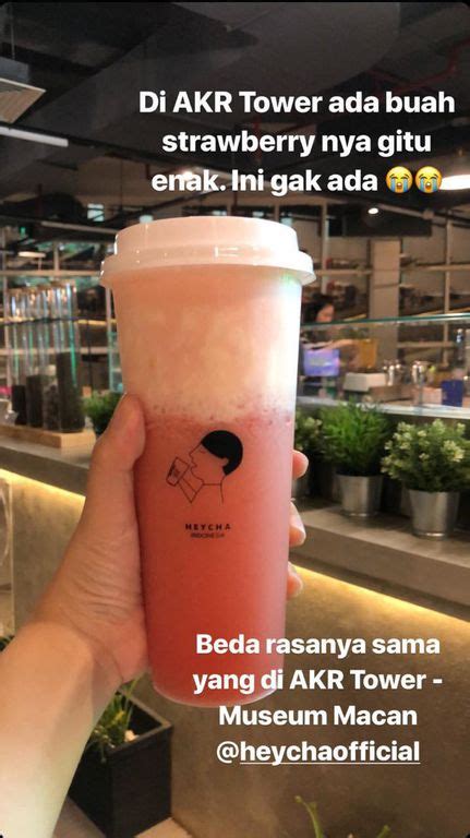 Strawberry Cheese Tea Review Duolaparr Di Restoran Heycha Pantai