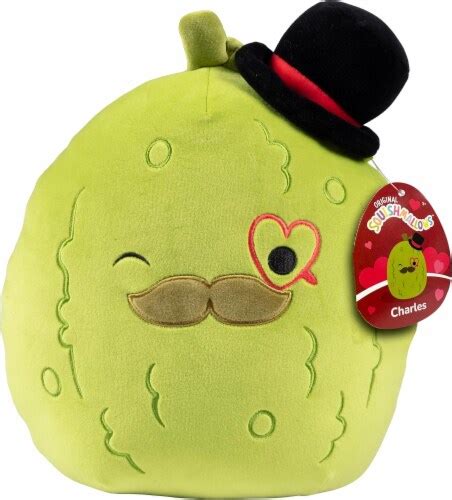 Squishmallows Charles The Pickle Plush W Heart Officially Licensed