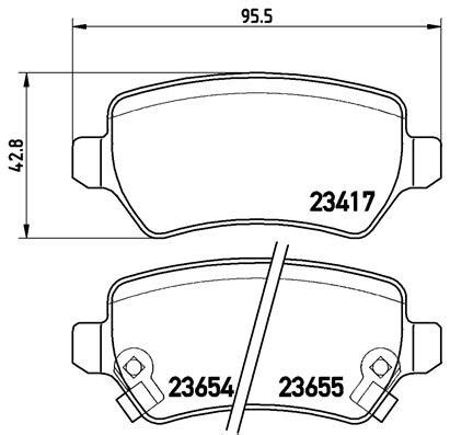 Brembo P59038 Original Replacement LOW-MET Brake Pad Set | Automotive ...