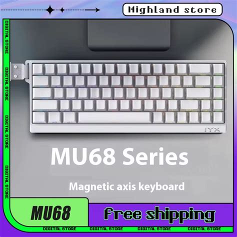 IYX MU68 Gamer Mechanical Keyboard Wired Magnetic Switch Keyboard E Sports Keyboard Hot Swap RGB