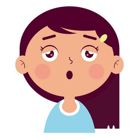 girl sleepy face cartoon cute 14604021 PNG