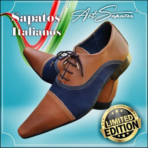 Lançamento Agosto 2021 Italian Collection Sapato Masculino em Couro