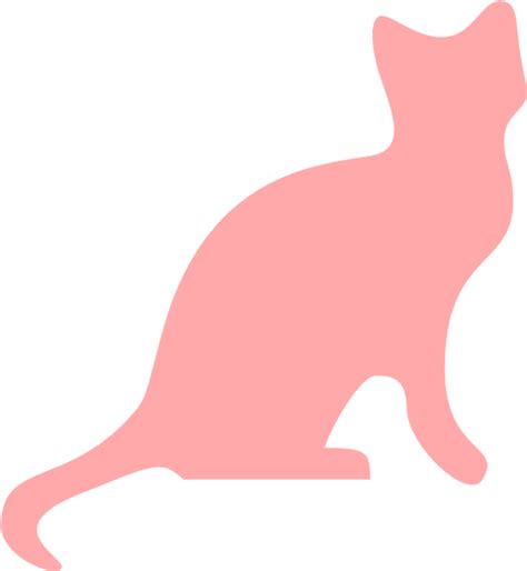 Pink Cats Clip Art Library