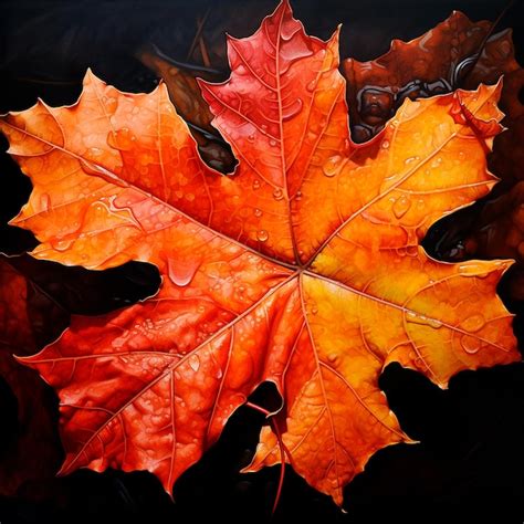 Premium Photo Realistic Autumn Leaves