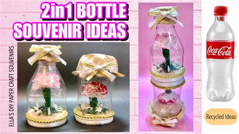 2 In 1 Bottle Souvenir Ideas Diy Souvenirs Flower In The Bottle