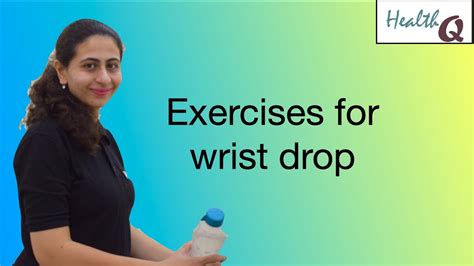 Easy exercises for wrist drop - YouTube