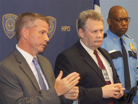 Houston Homicide Detectives Brian Harris And Millard Waters And Police