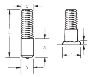 Threaded Full Base Weld Studs Complete Stud Welding