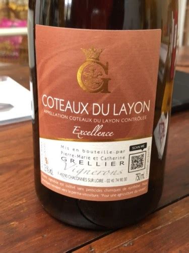 Pierre Marie et Catherine Grellier Cuvée Excellence Côteaux du Layon