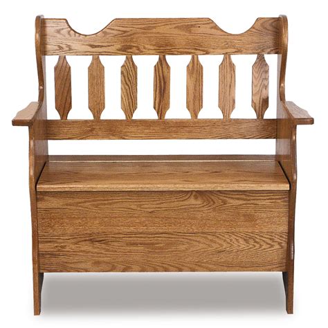 Slat Back Bench Amish Solid Wood Benches Kvadro Furniture