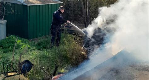 La Policia Local Impedeix Un Incendi A Los Lagos La Veu D Alginet