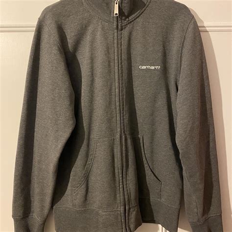 Mens Carhartt Full Zip Sweatshirt Mens Size Small Depop